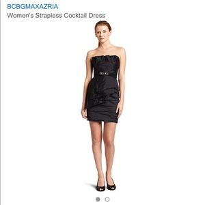 BCBG Black Strapless Dress
